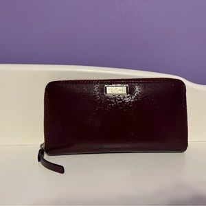 Maroon Kate Spade Wallet